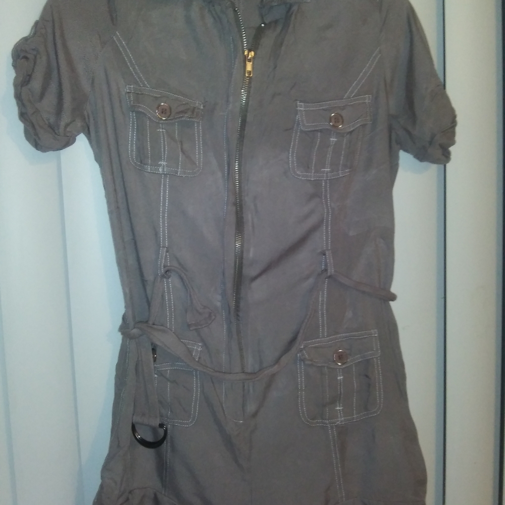 Soft brown/tan romper shorts